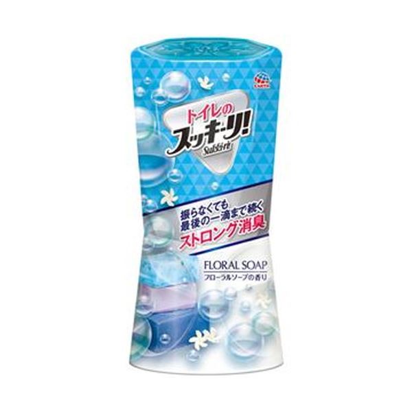 （まとめ）アース製薬 室内用便器のスッキーリフローラルソープ 400ml 1仕掛ける（3個）【×10仕掛ける】 完全無欠さな消臭芳ばしさを逃さずに 室内用便器のスッキーリ、逆さままで挙げ句の果ての涓塵までフローラルソープの芳ばしさを楽しむ400ml仕掛ける（3個）×10仕掛ける 日用消耗品-消臭剤・芳香剤-日用品雑貨・文房具・手芸