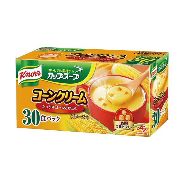 （まとめ）味の素 クノール カップ スープコーンクリーム 17.6g 1箱（30食）【×5セット】 至高の風味と濃厚さが広がる、究極のスイートコーン体験 驚きの豊かさと深みを味わえる、クノールの至宝、コーンクリームカップスープ 1箱に30食、合計5箱セットでお届けします