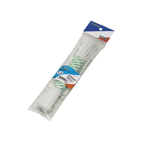 (まとめ) TRUSCO ナイロンロープ 3mm×10m R-310N 1巻 【×5セット】 頼れる強さと使い勝手 3mm×10mの頼もしいナイロンロープ あなたのアウトドアライフをサポートする頼もしい相棒