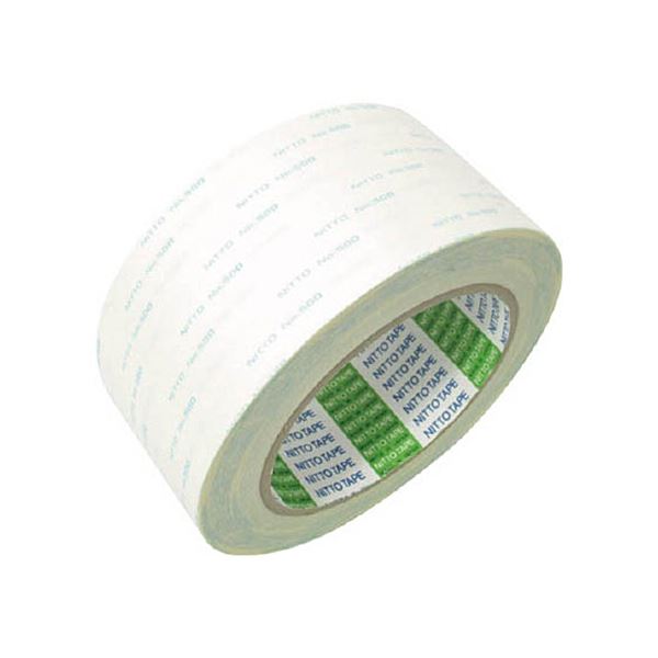 (まとめ) 日東電工 一般用両面テープ N0.500 50mm×20m 500-50 1巻 【×5セット】 金属銘板をしっかり固定 頼れる両面テープ 大容量 大型 50mm×20m 打ち抜き金属銘板用プラスチック表示板の固定に最適 信頼の日東電工製 使い勝手抜群の一巻5セット
