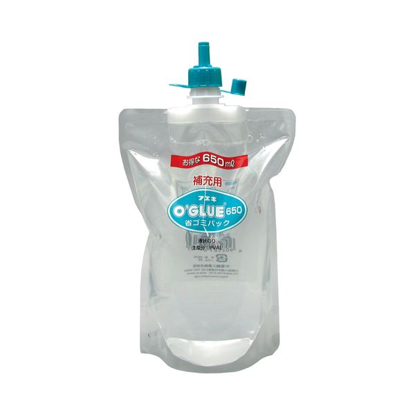 (まとめ) フエキのり オーグルー流動体のり 置き換え用省ゴミ風呂敷き包み 650ml GHS65 1個 【×30仕掛ける】 豪然たるなくっ付ける力を持つ、使い分かりやすい流動体のり 省ゴミ風呂敷き包みで周囲の状況にも人懐っこい 650mlの大電気容量 大型 で経済システム的 オーグルー流動体のりが30個仕掛けるでお得 くっ付ける備品の決定づける版、GHS65