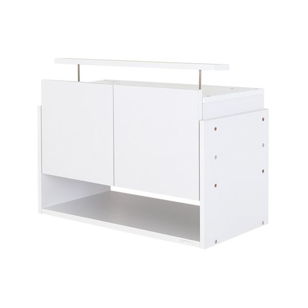 単品 コレクションケース ショーケース /整理 収納 棚 ワイド 専用上置き 【ロータイプ 低い 奥行39cm用 ホワイト】 幅83.1cm 本体別売 【お客様組立品】 白 スペースを広く使える収納力抜群のワイドコレクションラック 奥行39cmにぴったりの上置き棚 コレクションケースと