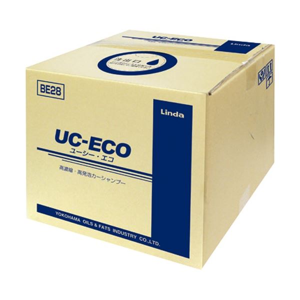 横浜油脂工業 Linda UC-ECO 18Kg/BIB BE28 1個 極上の洗浄・脱脂力を誇る、コーティング施工車に最適な魔法の液体 横浜油脂工業のリンダUC-ECO、18キログラムのビブでお届けします