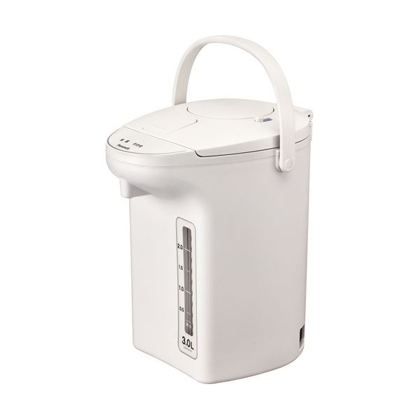 ピーコック 灯かり保温大気圏ポット 3L 白いこと WVP-30 W 1台 白 口さかしいな注ぎ気味合いでたわい無いにお湯を楽しむ 好いたらしいな保温役立つこと申し受けるの大気圏ポット 白いこと3L 白