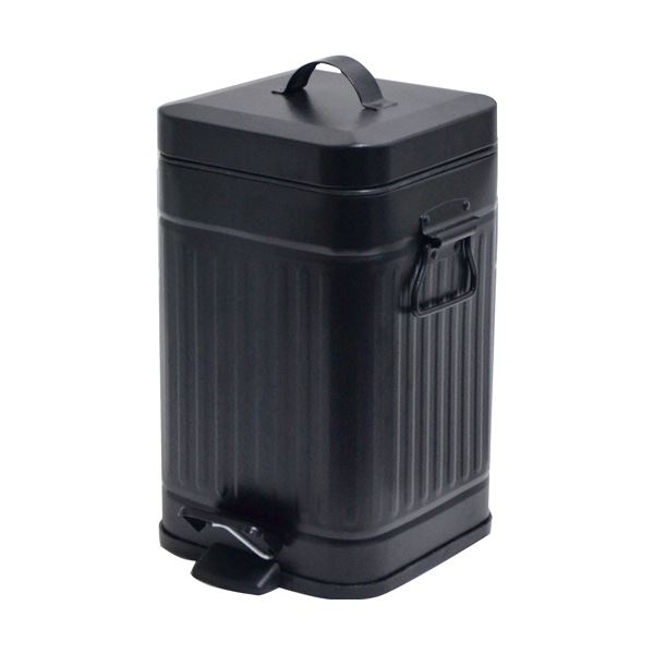 アントレックス b.c.l Galva スクエアダストボックス 12L マットブラック 1個 黒 キッチン 台所 やサニタリーに最適 便利な中容器付き アントレックス b.c.l Galva スクエアダストボックス 12L マットブラック 1個 黒