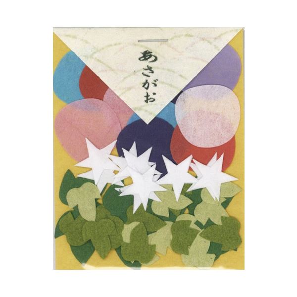 （まとめ）貼り絵 805054-4 あさがお【×30セット】 花の香りが広がる 贅沢な貼り絵セット【30個入り】