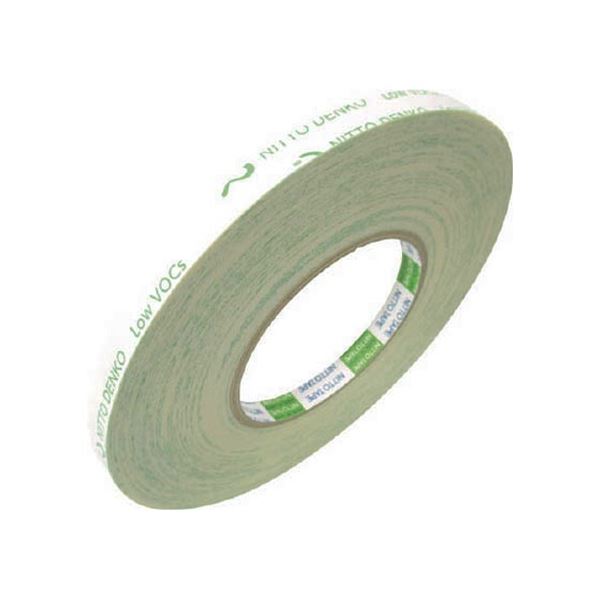 (まとめ) 日東電工 低VOC再はく離可能両面テープ No.000E 15mm×20m 5000E-15 1巻 【×5セット】 信頼性と耐久性を兼ね備えた5巻セットで、作業効率を最大限に引き上げる強力な両面テープ