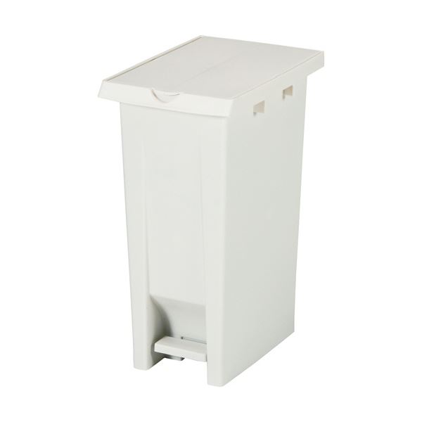 （まとめ）エコン ダストボックス ペダル式 2枚フタ 37L ホワイト 808344-01 1個 【×3セット】 白 革新的なペダル操作で、ゴミ箱のフタが美しく開く 使いやすさとスタイリッシュさを兼ね備えた、エコン ダストボックス ペダル式 2枚フタ 37L ホワイト 清潔さと便利さを追