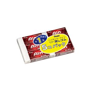 (まとめ) ぺんてる ハイポリマー消しゴムAin105+1 まとまるタイプ ZEAS10-6 1パック（6個） 【×30セット】 まとまるタイプの消しゴムAin105+1、ぺんてるのハイポリマーで、1パックに6個入り 30セットでお得にゲット