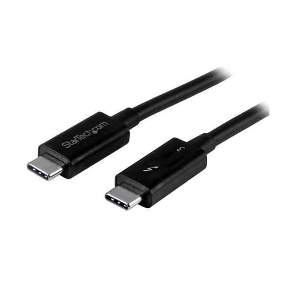 （まとめ）StarTech.com 0.5m Thunderbolt 3 （40Gbps） USB-C 有線テレビ 架線 TBLT34MM50コマーシャル 1台 【×3書き割り】 不思議なこと的な資料移らす速力度で、4K解像力を2つ同時に楽しめる 最新科学技術積み上げるの超高速道路USB-C有線テレビ 架線