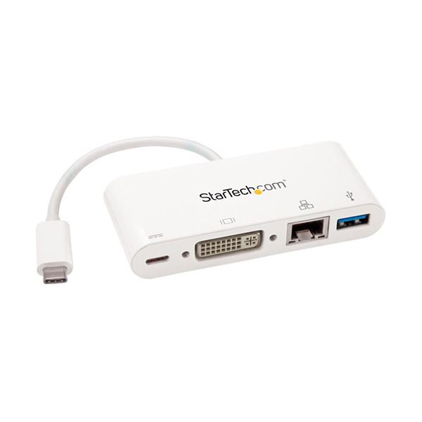 StarTech.com USB-C繋ぎ合わせる万覚え帳マイコン マイコン 用マルチポートアダプター USB Type-C相応う縛ステイション DKT30CDVPD 1台 USB-C繋ぎ合わせるで万覚え帳マイコンを申し受けるしながら、DVI最終生産物やギガビットイーサネットも能力のあるなマルチポートアダプタ USB Type-C相応うのドッキングステーシ
