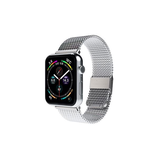 miak CLIP MESH BAND for Apple Watch 45/44/42mm シルバー SMAMA-W4244SL おしゃれなシルバーカラーのApple Watch用メタルバンド 簡単に装着できるスライドロック式バックルで、華やかな腕元を演出 耐久性も抜群で、自由に調節可能 洗練されたデザインと機能性を兼ね備え