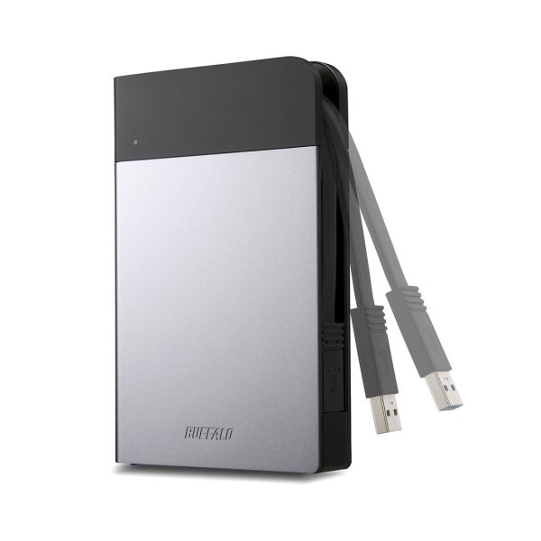 バッファローICカード対応MILスペック耐衝撃ボディー防滴・防塵ポータブルHDD 2TB シルバー HD-PZN2.0U3-S1台 2TBの大容量 大型 で、耐衝撃・防滴・防塵のポータブルHDDが進化 頼りになるシルバーボディで大切な情報を守ります 安心 安全 して使用できるパートナーが誕生