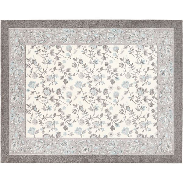 防炎 マット/絨毯 【約190×240cm グレー】 手洗いOK すべりにくい ホットカーペット対応 『ジュレ』 プレーベル 炎を防ぐグレーのマット/絨毯 190×240cmのサイズで、手洗いもOK 滑りにくく、ホットカーペットにも対応 『ジュレ』のプレーベルが付いています