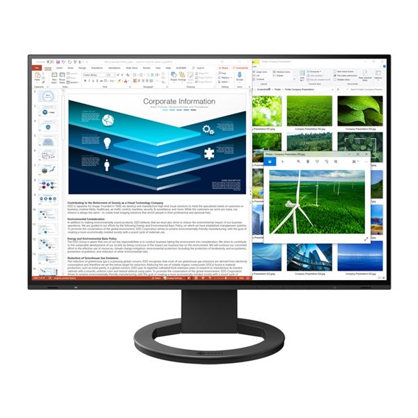EIZO 液晶ディスプレイ 24.1型/1920×1200/HDMI、DisplayPort、USBType-C/ブラック/スピーカー:あり EV2485-BK 黒 進化したパフォーマンスと美しさを備えた、24.1インチの高解像度液晶ディスプレイ 広範な接続オプションとスピーカー搭載で作業効率を最大限に引き出す ブラ