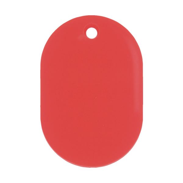 (まとめ) 日本緑十字社 小判札（無地札） 赤45×30mm スチロール樹脂 200014 1枚 【×100セット】 便利なキーホルダーや番号札に最適 日本緑十字社の小判札（無地札）が、赤い45×30mmのスチロール樹脂で登場 使いやすさと耐久性を兼ね備えたアイテムです 100セットでお得