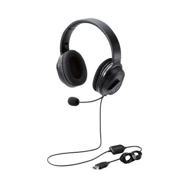 両耳オーバーヘッドタイプUSB ヘッドセット 約1.8m ブラック HS-HP30UBK 1個 黒 革新的なデザインのUSBヘッドセット 快適な両耳オーバーヘッドタイプで、自由な動きを実現 音楽、通話、ゲーム、どんなシーンでも最高の音質をお届け 黒｜夢の小屋
