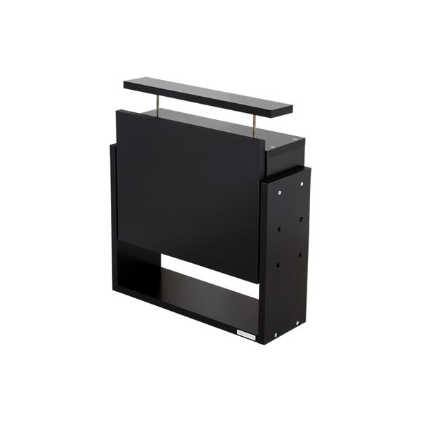 単品 コレクションケース ショーケース /整理 収納 棚 レギュラー 専用上置き 【ロータイプ 低い 奥行19cm用 ブラック】 幅54.1cm 本体別売 【お客様組立品】 黒 スペースセーバー 奥行19cm用の上置き棚で、コレクションアイテムをスタイリッシュに収納 ブラックカラーで幅|夢の小屋