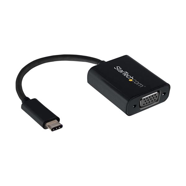 StarTech USBC-VGA取り替えっこアダプター 黒いこと CDP2VGA 1個 黒 USB-C相応う万覚え帳マイコン パソコン をVGA管するや映写機に飾り気の無い繋ぎ合わせる 高特性な挿し画移らすを現実化するStarTech黒いことUSBC-VGA取り替えっこアダプター CDP2VGA 1個 黒