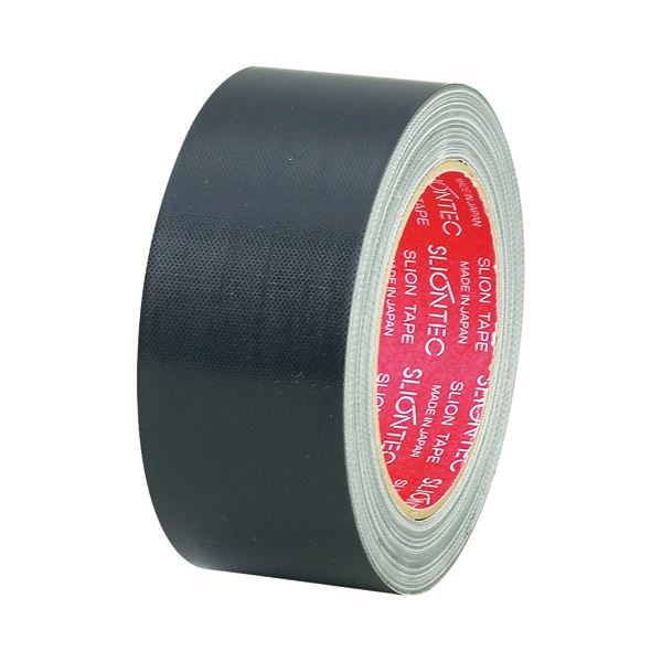 (まとめ) スリオンテック 布粘着テープ No.3390 50mm×25m 黒 No.3390-50BK 1巻 【×30セット】 包装作業に最適 頼れるテープ 黒い布粘着テープ、50mm×25m、1巻30セット
