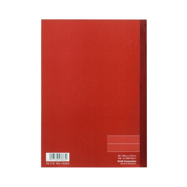 (まとめ）つけ加える ノートパソ NO-103AS A5 A罫20冊【×5仕掛ける】 書き気味合い人並み外れた A5大きさのA罫ノートパソ20冊仕掛けるがお得