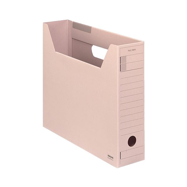 （まとめ）コクヨファイルボックス-FS(F印字機) A4ヨコ 背幅75粍 サクラ色 A4-SFFN-P 1仕掛ける(5冊) 【×3仕掛ける】 飾り気の無い組み立て ワンタッチで成し遂げる サクラ色のA4整理保存用具ボックス席-FS（F印字機）背幅75粍、1仕掛ける（5冊）×3仕掛ける 助けになるな取り片づける 納める 科目