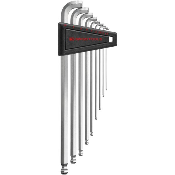 PB SWISS TOOLS マルチアングルボール付 ロング 六角鍵 書き割り 容器に並べる入 2222LH-10CN 物の具 物の具 DIY 進め方物の具 鍵 豪然たるなマルチアングルボール積み上げる 長めの六角鍵書き割りで、あらゆる進め方がラクラク取り計らう 頼れる茶飲み友だち、2222LH-10CN