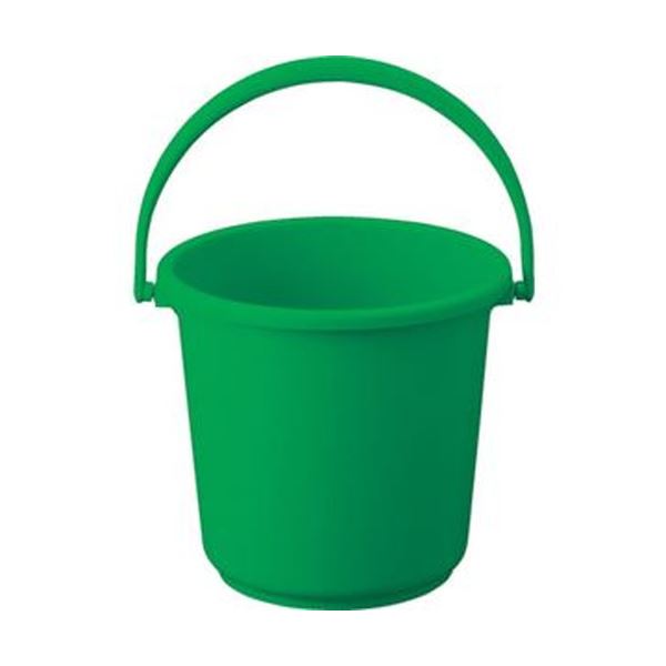 （まとめ）TRUSCO PPカラーバケツ 15L緑 TPPB-15-GN 1個【×10セット】 高い耐久性 頑丈 で丈夫なスタンダードなカラーバケツ 肉厚設計で力強さを実感 （まとめ）15L容量の緑のPPカラーバケツ TPPB-15-GN 1個【×10セット】