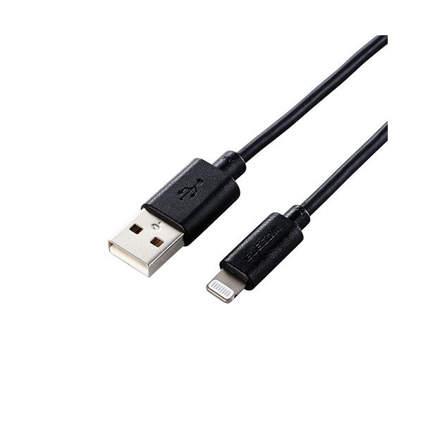 【5個セット】 Lightningケーブル 配線 /スタンダード/1.0m/ブラック MPA-UAL10BKX5 黒 高速充電対応 最新テクノロジー搭載【5個セット】 スタンダードケーブル 配線 /1.0m/ブラック - スマホ充電の新時代へ 黒