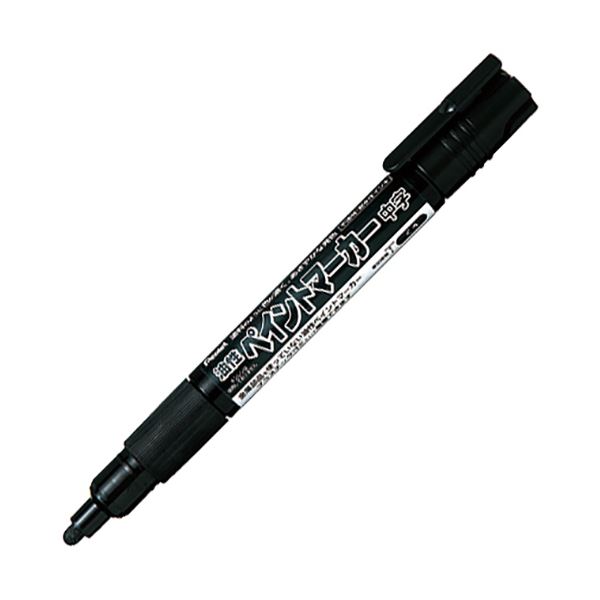 (まとめ) ぺんてる 油性ペイントマーカー 中字 黒MMP20-A 1本 【×50セット】 鮮やかな発色で塗料のような効果、簡単に廃棄できる樹脂部品専用のペイントマーカー 濃く、美しく、使いやすい
