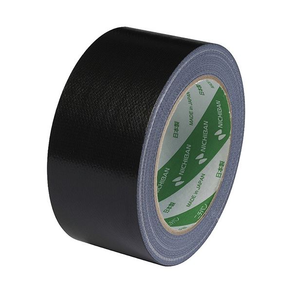 (まとめ) ニチバン 布粘着テープ No.121 中軽量物封かん用 50mm×25m 黒 1216-50 1巻 【×5セット】 黒い布でしっかりと封をする 中軽量物に最適な50mm×25mの布粘着テープ 5巻セットでお得にGET