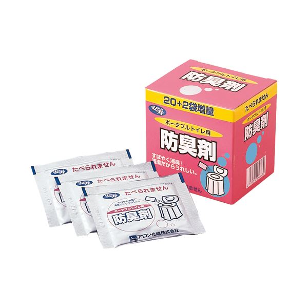 （まとめ）アロン化成 ポータブルトイレ用防臭剤533-208 1箱（22袋）【×5セット】 快適な使用体験を叶える、手軽な粉末タイプ 臭いや色を一掃し、快適なトイレタイムを演出 アロン化成が贈る、ポータブルトイレ用防臭剤の新定番 排泄物の悩みを一挙に解決する、22袋入りの