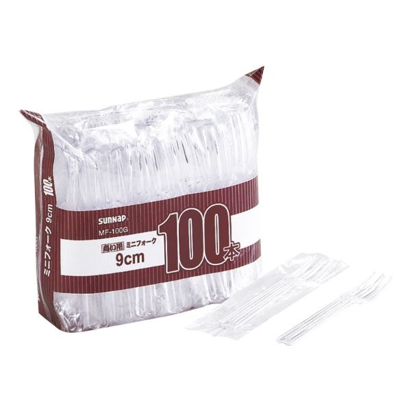 (まとめ) ミニフォーク/使い捨て食器 【9cm 100本入】 アウトドア パーティー 商い用 業務用 【×100個セット】 コンパクトで使い捨て可能なミニフォーク イベントやレジャー、来客時に最適 9cmの使い勝手抜群な使い捨て食器100本入り アウトドアやパーティー、商いにも活