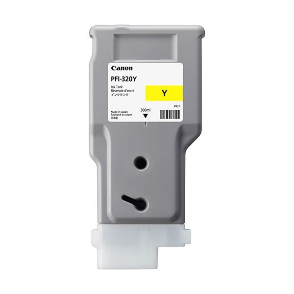 キヤノン インキ貯蔵タンク PFI-320Y 黄色 300ml 2893C001 1個 黄 晴れ晴れしいな黄味がかった、300mlの静電容量で、印刷工のインキ貯蔵タンクを組み換える 高特性な製造業者完全無欠インキ貯蔵タンク、御出まし 黄