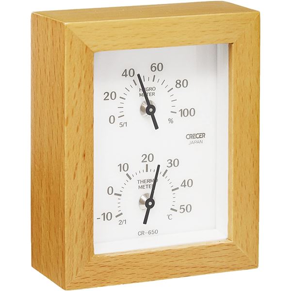 楽天市場】温湿度計 木製 【 温湿度計 EX 】 ササキ工芸 旭川 クラフト