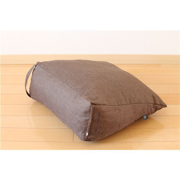 ごろ寝クッション 座布団 Mサイズ 約50×47×20cm ブラウン日本製 国産 撥水 抗菌 清潔 体圧分散 チップウレタン リビング 茶 快適な昼寝・読書・スマホタイムに最適 日本製の頼れるゴロ寝クッション 耐久性抜群のMサイズ、ブラウンカラーでリビングにもぴったり 撥水加工