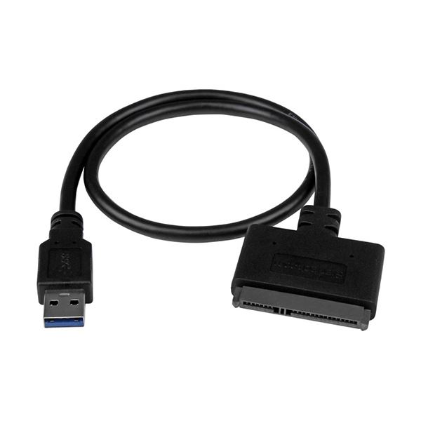 （まとめ）StarTech.com 2.5インチ SATA-USB3.1 アダプタケーブル 配線 USB3.1 2.5インチSATA SSD/HDD対応 USB312SAT3CB 1本 【×3セット】 アクセサリ不要 2.5インチSATA SSD/HDDを簡単接続 USB3.1で高速データ転送 StarTech.comが贈る最新アダプタケーブル 2.5インチSATA
