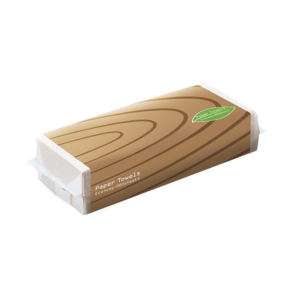 TANOSEE ペーパータオルアースカラー（エコノミー）200枚/パック 1セット（210パック） しなやかで自然な風合いを持つ、地球に優しいペーパータオル 経済的なエコノミーパックで、1セットには200枚のパックが210パック含まれています