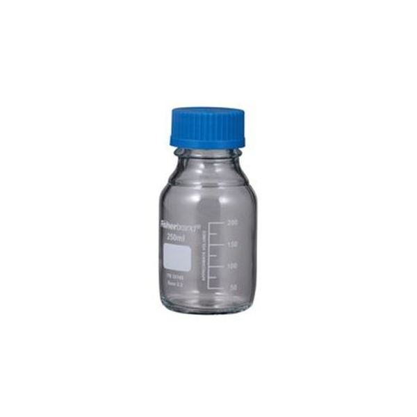 （まとめ）メジューム瓶 250ml（青蓋付 Fisher） 【×10仕掛ける】 青蓋付き添い人フィッシャーの250mlメジューム瓶、まとめ買い お徳用 でお得 使い勝手人並み外れたの入れもの、10仕掛けるでお届けします