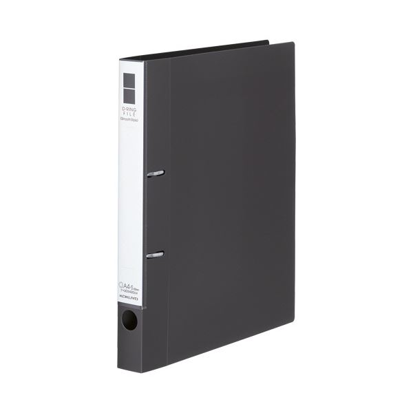 (まとめ) コクヨ Dリングファイル(スムーススタイル) A4タテ 200枚収容 背幅34mm ダークグレー フ-UDS420DM 1冊 【×5セット】 スムーズな閲覧体験を叶える 紙めくりが一層快適なユニバーサルデザインのDリングファイル A4サイズで200枚収容可能、背幅34mmのダークグレー