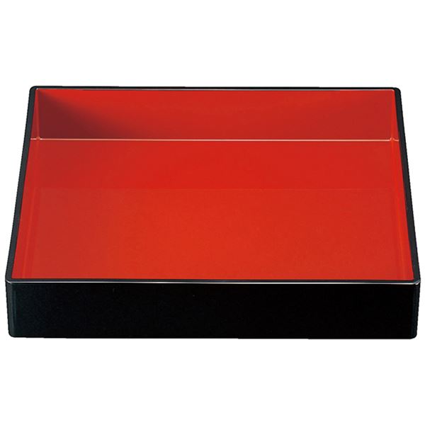 尺1長角番重/重箱 【黒内朱 A】 340mm×305mm×60mm 日本製 国産 〔和食 レストラン 店舗 お店〕 和の味わいを極める、飲食店必携の国産重箱 割烹・蕎麦屋・居酒屋に最適 日本製尺1長角番重【黒内朱 A】は、食材の美しさを引き立てる340mm×305mm×60mmのサイズ 和食レスト