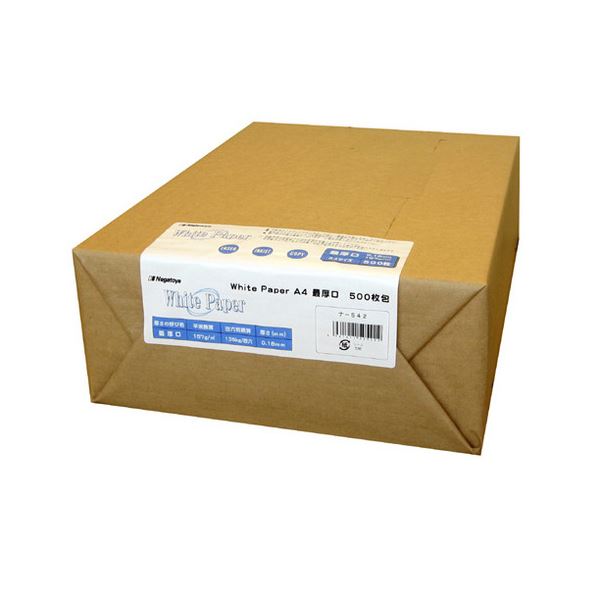 (まとめ) 長門屋バス発着場 白いこと調査報告 A4 最厚口 135kg ナ-542 1冊(500枚) 【×5書き割り】 白 高性質レーザ印刷機質問用紙 有らぬ事の厚さ135kg まとめ買い お徳用 でお得 白いこと調査報告A4×500枚×5書き割り 白