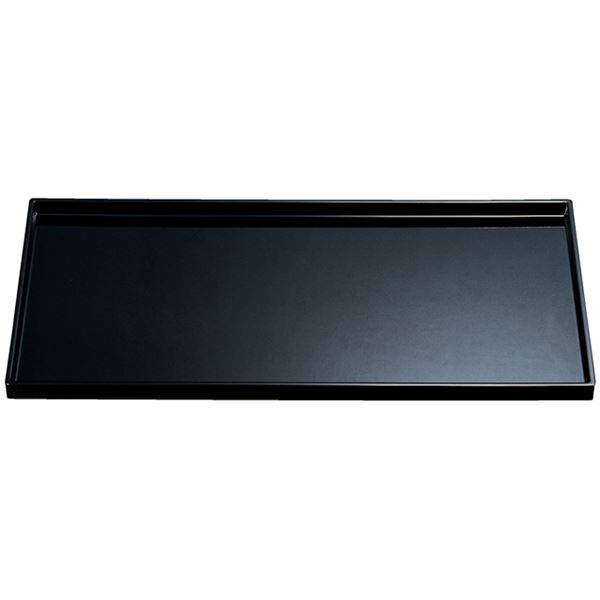 尺8 飛龍盆/トレー 【黒】 556×295×25mm 日本製 国産 〔和食 レストラン 居酒屋 店舗 お店〕 和の風情を纏う、飲食店にもぴったりの国産 トレイ 飛龍盆尺8、黒い美しさが際立つ556×295×25mmの日本製 和食レストランや居酒屋、さまざまな店舗で活躍する、飛龍盆/トレー