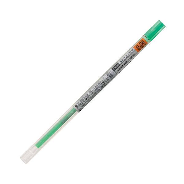 （まとめ） 三菱鉛筆 ゲルインクボールペンスタイルフィット 替芯 0.38mm グリーン UMR10938.6 1セット（10本） 【×5セット】 緑 鮮やかなグリーンで心躍る0.38mmの滑らかな書き心地が魅力のゲルインクボールペンスタイルフィットの替芯が10本セットでお得 使い切りの心配