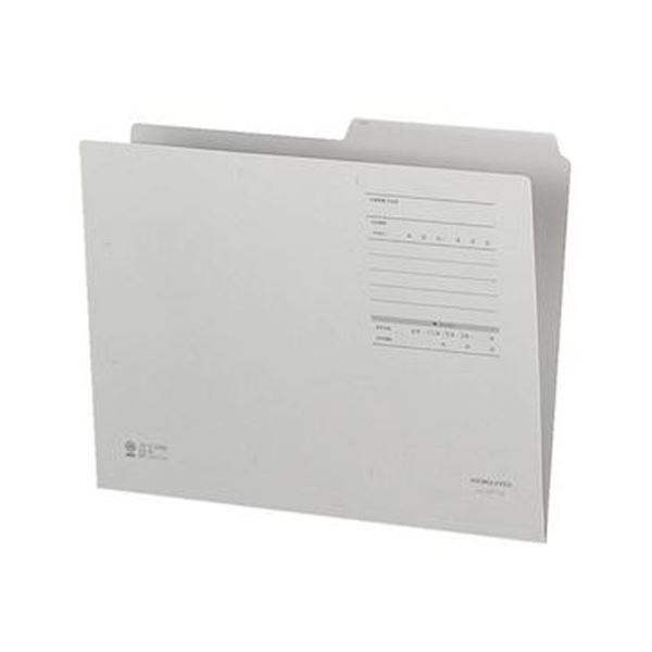 （まとめ）コクヨ 1/2カットフォルダー（カラー・Fタイプ）A4 グレー A4-2FF-M 1セット（10冊）【×20セット】 書きやすさ抜群 広い幅で見出しもスッキリ 便利な1/2カットフォルダー カラフルなグレーでオシャレに整理 コクヨの信頼と品質が詰まったA4サイズ 10冊セット×2