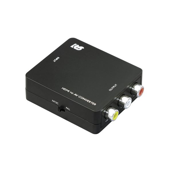 ラトックシステム HDMI to コンポジットコンバーター RS-HD2AV1 高画質HDMIをアナログ映像に変換する最新テクノロジー搭載のコンバーター 驚きの映像美とクリアな音声で昔懐かしいアナログ映像を再現 簡単接続で映画やゲーム、写真スライドショーを楽しめる 家族や友人との