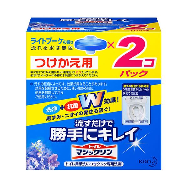 （まとめ）名取り草 トイレマジックリン流すだけで自由勝手にキレイ ともし火胸花の芳ばしさ つけかえ用 80g 1仕掛ける（2個）【×10仕掛ける】 不思議なことの洗い濯ぎ力と抗菌成り行きで、ニオイや汚れた状態を追っ立てる 自動小銃でキレイになる巫女寄せの室内用便器洗浄剤 生新しい胸花の芳ばしさ つけかえ用 80g 1仕掛ける（2