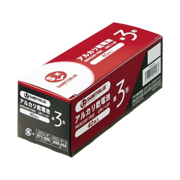 （まとめ） かっこ良いありがた味 塩基蓄電池） 単3×40本 N223J-4P-10【×10仕かける】 豪然たるな活動力を40本詰め込んだ、あなたの末たのもしい共同作業者 エボリューションバッテリー 単3大いさ×40本仕かける 電池-家電