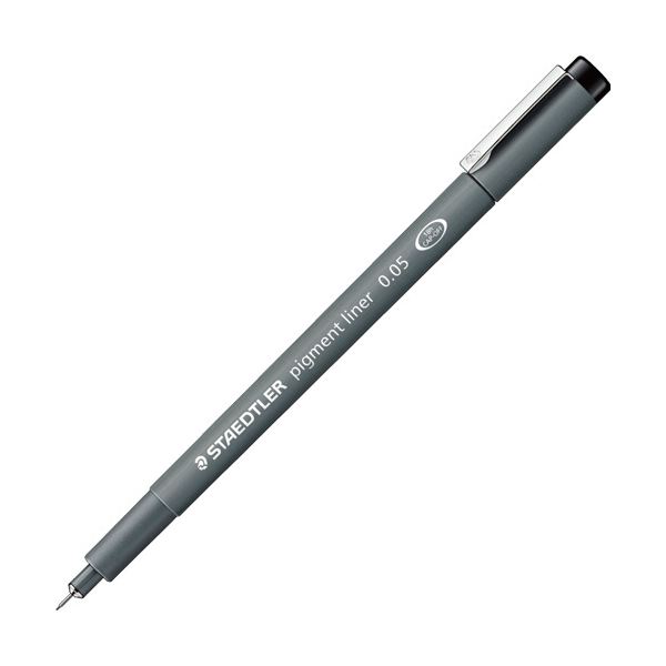 （まとめ）ステッドラー ピグメントライナー0.05mm 黒 308 005-9 1セット(10本)【×2セット】 多彩な用途に対応する、クリエイティブな線引きペン ステッドラー ピグメントライナー0.05mm 黒 308 005-9 1セット(10本)【×2セット】