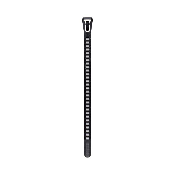 (まとめ）朝日電器 結束リピート 150mm KBR-N150015（BK） 15本【×10セット】 繰り返し使える 150mmの結束リピート 15本セット×10でお得